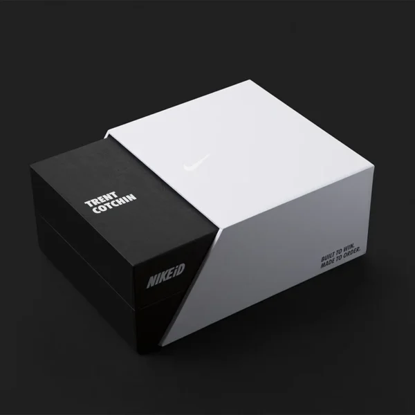 Custom deluxe rigid packaging box for luxury branding.