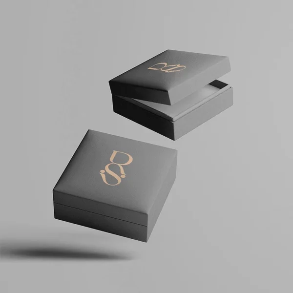 Custom size rigid earring box for single or set jewelry.