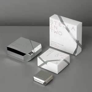 Luxury rigid promotional gift box for brand marketing.