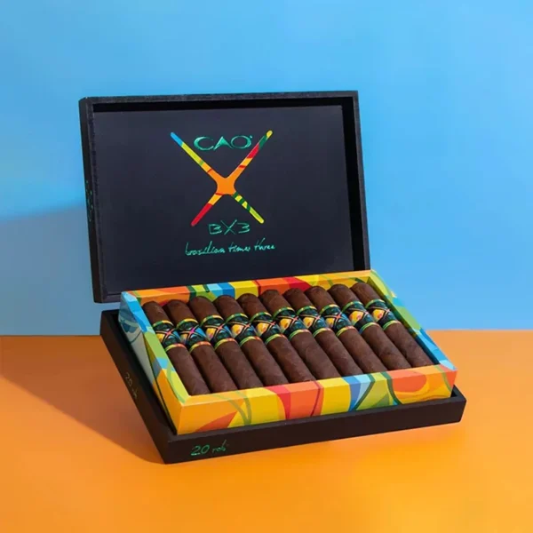 Luxury rigid cigar box for premium cigar packaging.