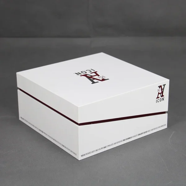 Custom rigid boxes with neck and shoulder structure for added strength and luxury appeal