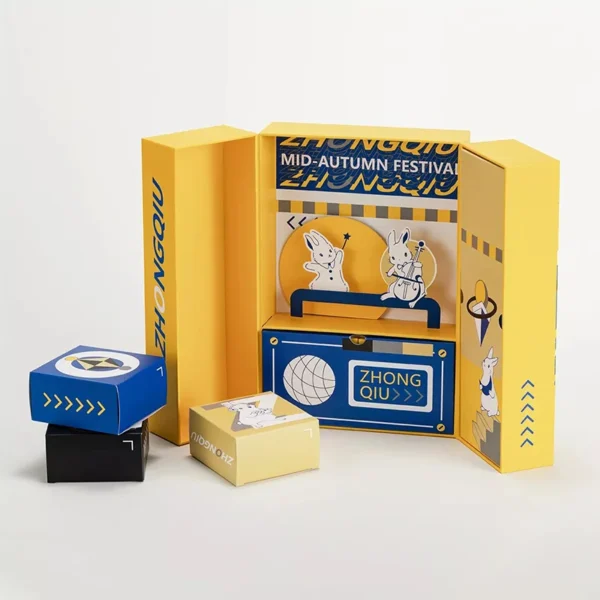 Luxury rigid presentation box for branded packaging.