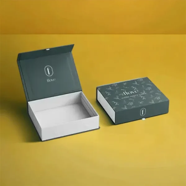 Custom two-piece rigid boxes with telescoping lids