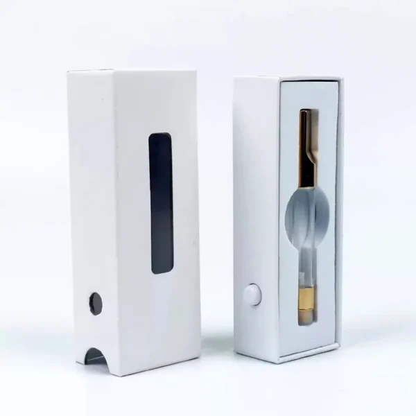 Rigid vape box with custom insert for safe packaging.