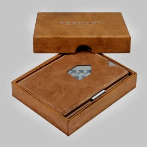 Luxury rigid wallet box for premium leather packaging.