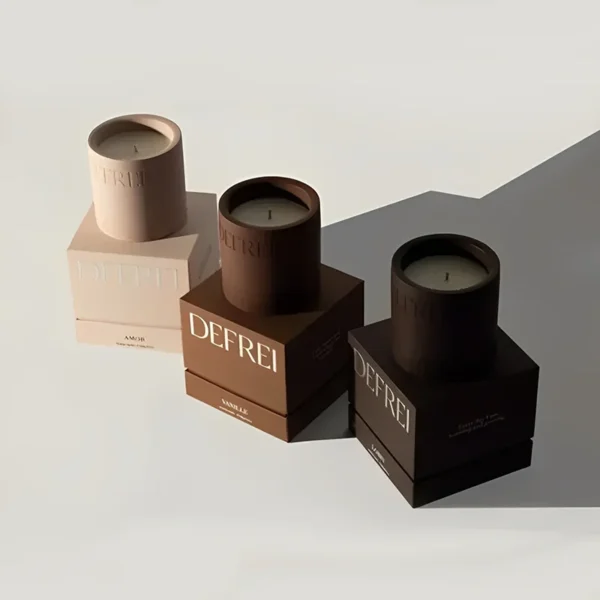 Custom printed small cube rigid box with logo